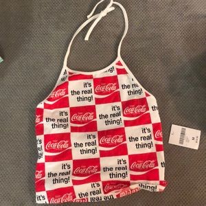 Coca Cola halter top/crop top